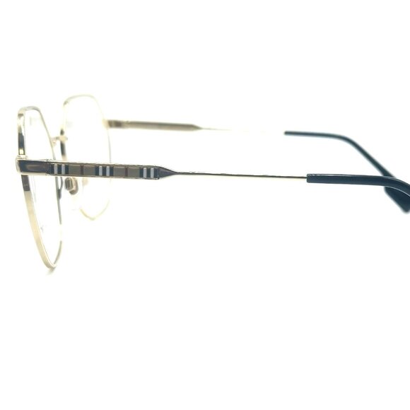 NEW BURBERRY B 1350 1109 Gold Women Eyeglasses 56mm 17 140 - Picture 5 of 10